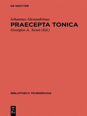 cover image of Praecepta Tonica